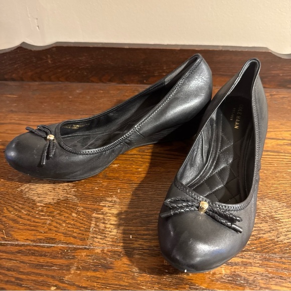 Cole Haan Shoes - Cole Haan Black Leather Ballet Flats